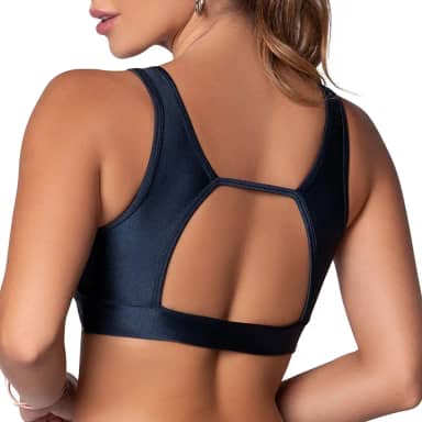 Top Academia Alta Sustentação Bojo Removível Naked Microfibra Dry Fast Selene Fitness