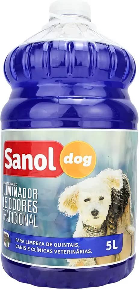 Sanol Dog Eliminador De Odores Tradicional 5 Litros Azul