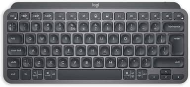 Teclado sem fio Logitech MX Keys Mini com Iluminação Inteligente, Conexão USB ou Bluetooth Easy-Switch para até 3 dispositivos e Bateria Recarregável - Grafite