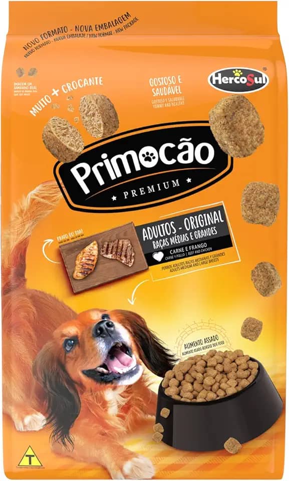 Primocão Premium Original - Raças Médias e Grandes - 15kg