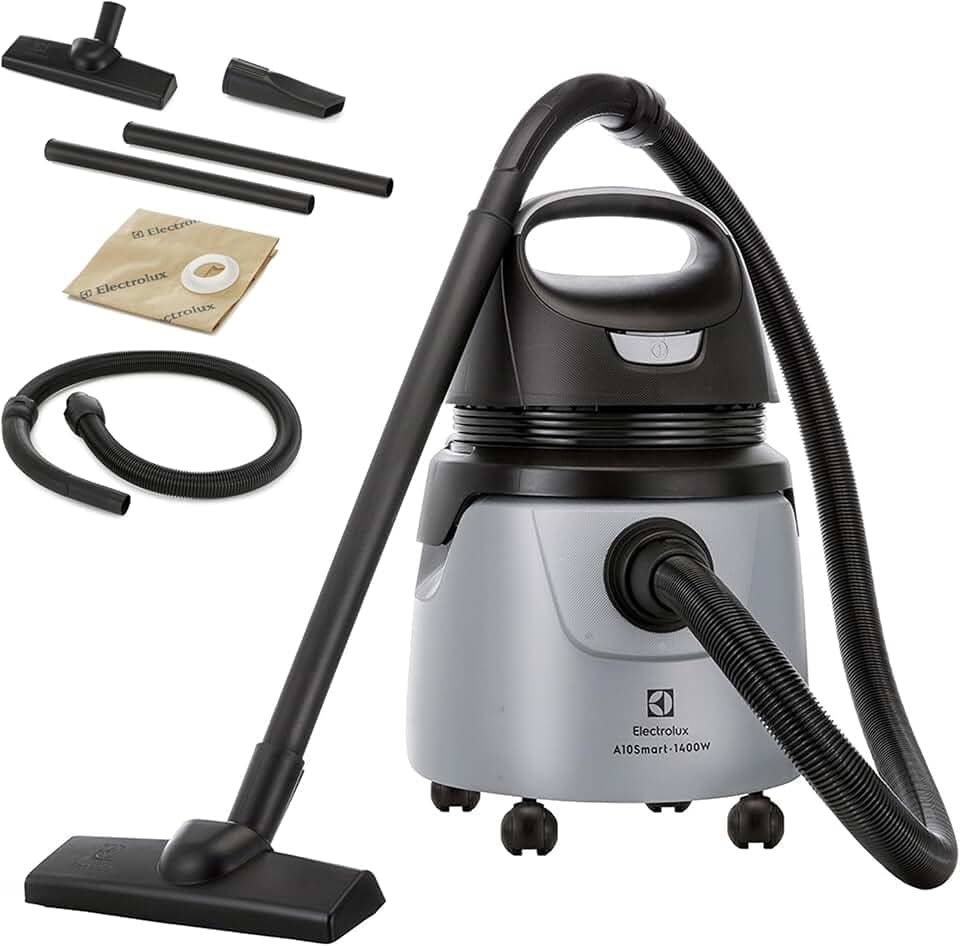 Electrolux Aspirador água pó potente função sopro limpeza profunda 1400W 18L total 11L util protetor termico A10N1 127V