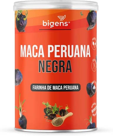 Maca Peruana Negra em pó 5g por porção, 150g, Biogens
