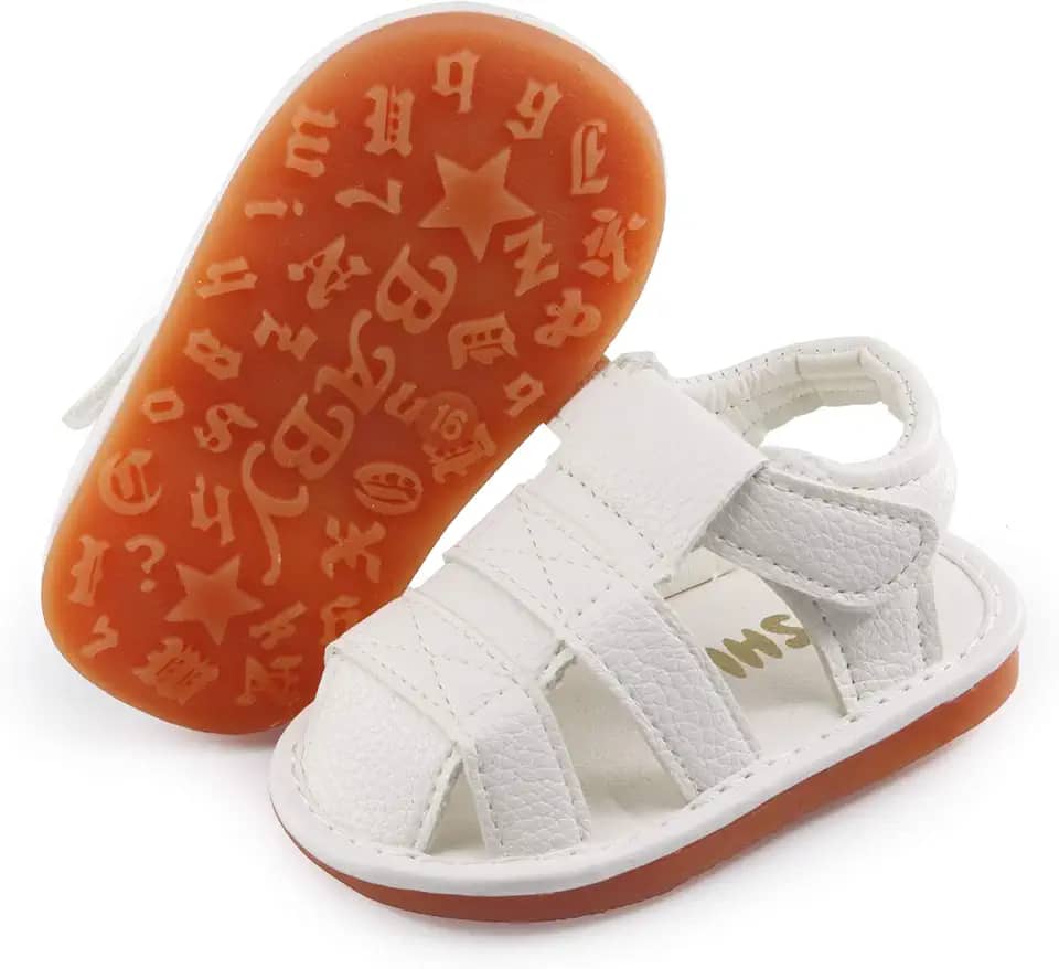Sandálias para bebês meninas meninos sola macia de borracha para recém-nascidos primeiro andador berço verão praia sapatos