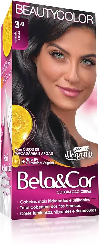 Coloração Bela&Cor - 3.0 Castanho Escuro
