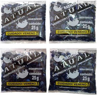 Veneno Mata Rato Raticida Semente Girassol Azul Venda Livre = 48 Unidades
