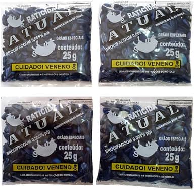 Veneno Mata Rato Raticida Semente Girassol Azul Venda Livre = 48 Unidades