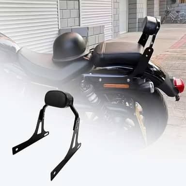 Motocicleta DS Mini Encosto de Passageiro Destacável Sissy Bar para Harley Dyna Softail Street Bob, Acessórios de Motocicleta, Preto (Street Bob)