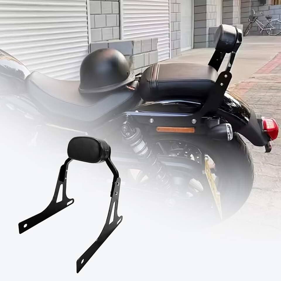 Motocicleta DS Mini Encosto de Passageiro Destacável Sissy Bar para Harley Dyna Softail Street Bob, Acessórios de Motocicleta, Preto (Street Bob)