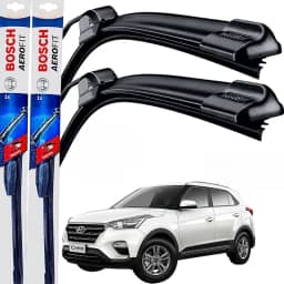 Par Palheta Limpador Parabrisa Dianteiro Silicone Bosch Paleta Hyundai Creta 2017 á→ 2020