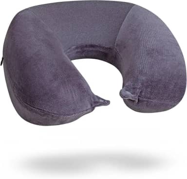 Travesseiro de pescoço para viagem Nasa Voyage Premium Anatômico Cinza noturno Nap