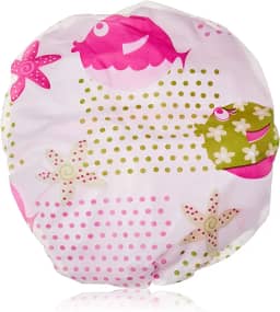 Marilu Touca Banho Decorada Com Forro (Cor E Estampa Dos Itens Pode Variar) Azul Colorida