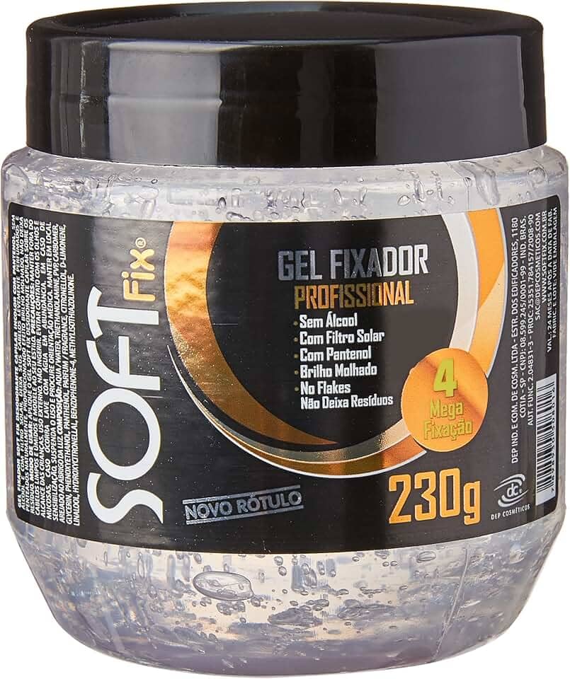 Gel Fixador Incolor, Soft Fix, 230 G
