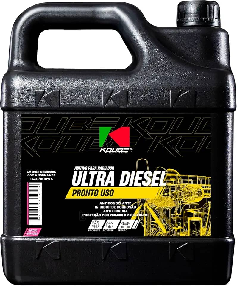 Aditivo Radiador Concentrado Ultra Diesel Pronto Uso 5Litros KOUBE (Rosa)