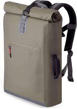 A-LAB | Modelo D | Mochila impermeável para bicicleta e mensageiro | Médio 26L | Oliva