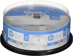 HP CD-Rs, CD-R, 20-Disc Spindle Box
