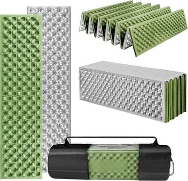 Isolante Termico Camping, Colchão Camping, Insulation Mat Revestida de Alumínio, À Prova D’Água e Portátil Dobrável, Tapete Dobrável à Prova de Umidade, 196 * 61 * 2 CM