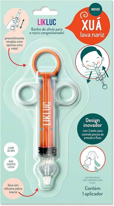 Likluc Xuá Lava Nariz - Seringa inteligente para lavagem nasal