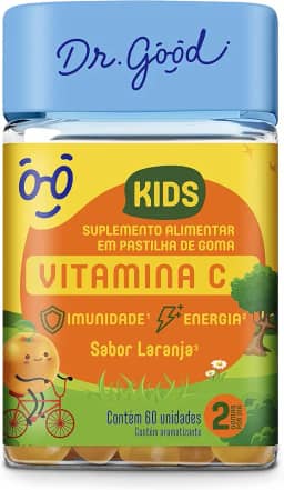 Vitamina C Kids Laranja 60 Gomas