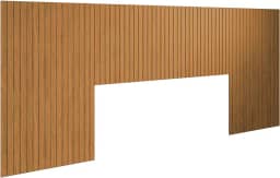 Cabeceira Ripada Casal Queen King 240x106 Auto Adesiva Placas MDF 6mm - LH Móveis