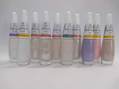 kit francesinha esmalte Impala com 10 unidades