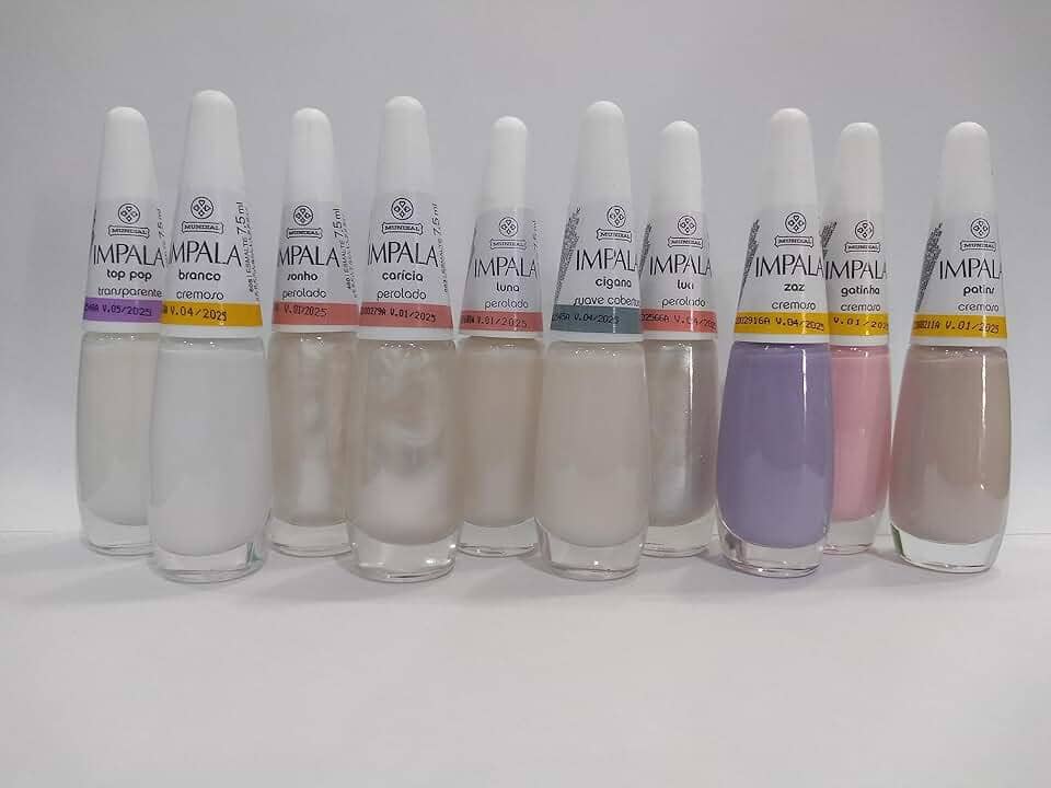 kit francesinha esmalte Impala com 10 unidades