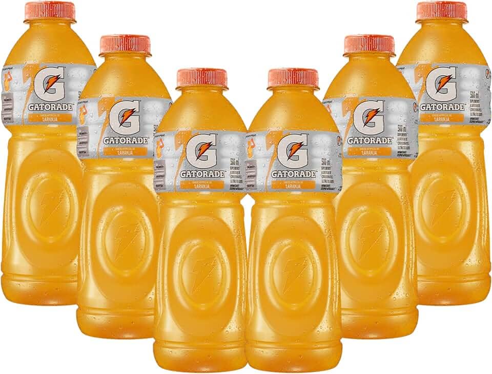 Isotônico Gatorade Laranja 500ml Garrafa, Pack C/6