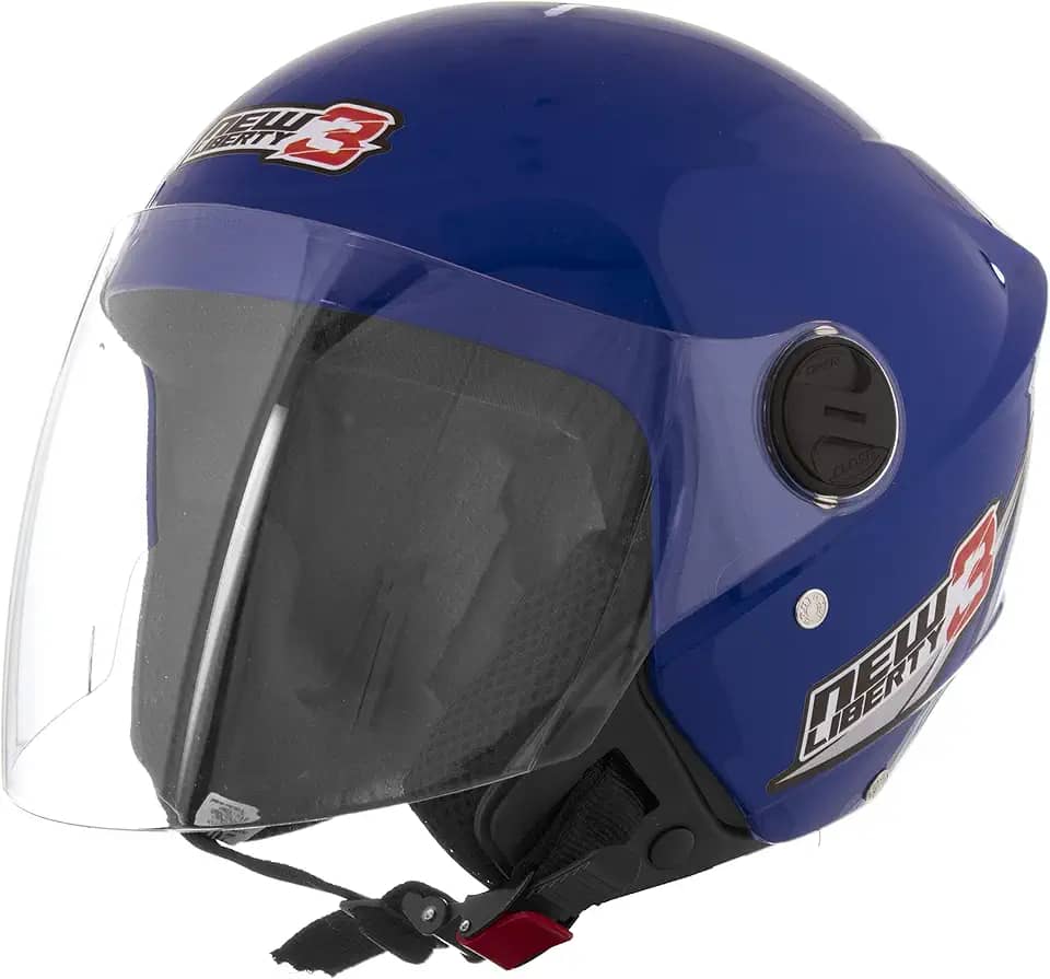 CAPACETE ABERTO PRO TORK NEW LIBERTY 3 SOLID AZUL TAM. 56