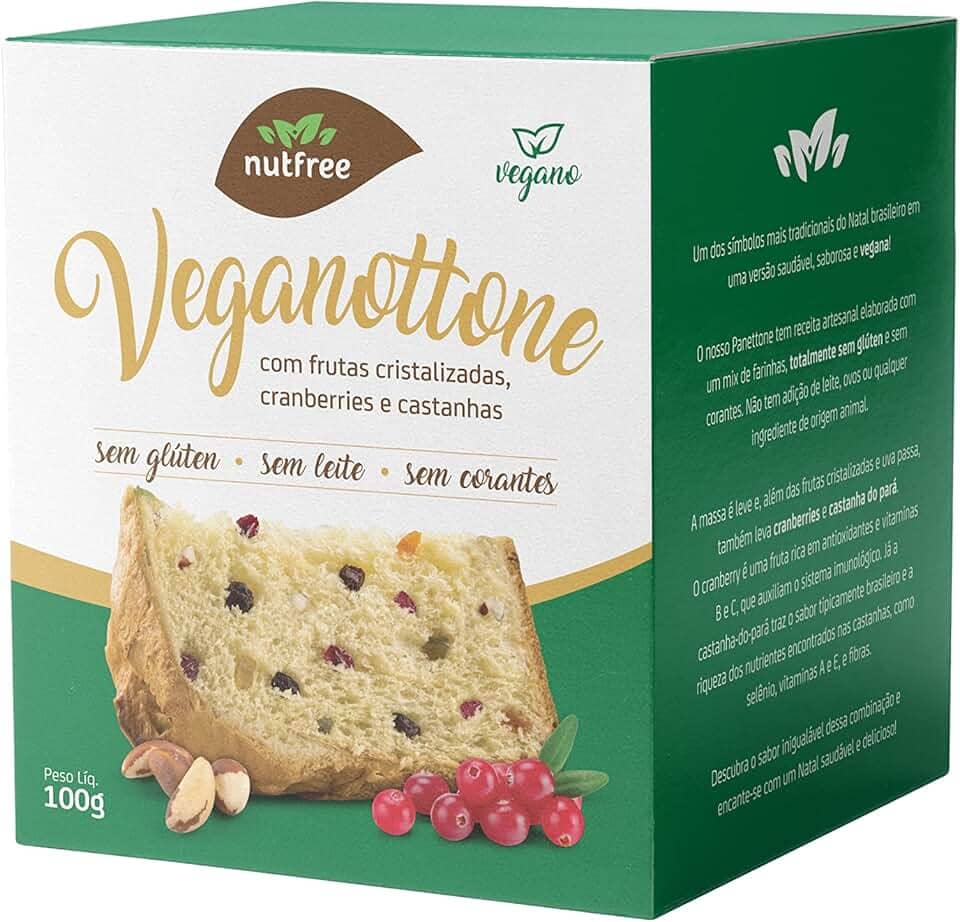Mini panetone vegano frutas