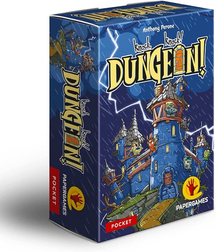 PaperGames Knock, Knock! Dungeon! (PaperGames) - Jogo de Aventura para 1-6 Jogadores, Idade 8+ a 11+ Anos