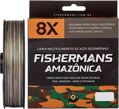 Linha De Pesca Multifilamento Fishermans 8 Fios