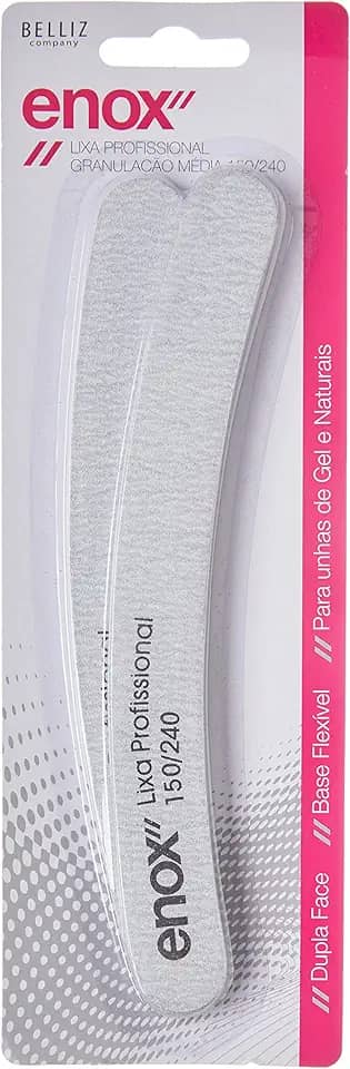 Enox Lixa Profissional Granulação Média 150/240 Banana com 2 Unids