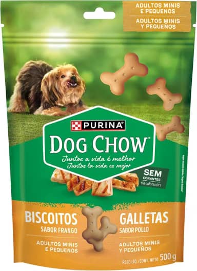 DOG CHOW Biscoitos Frango Minis & Pequenos 500g