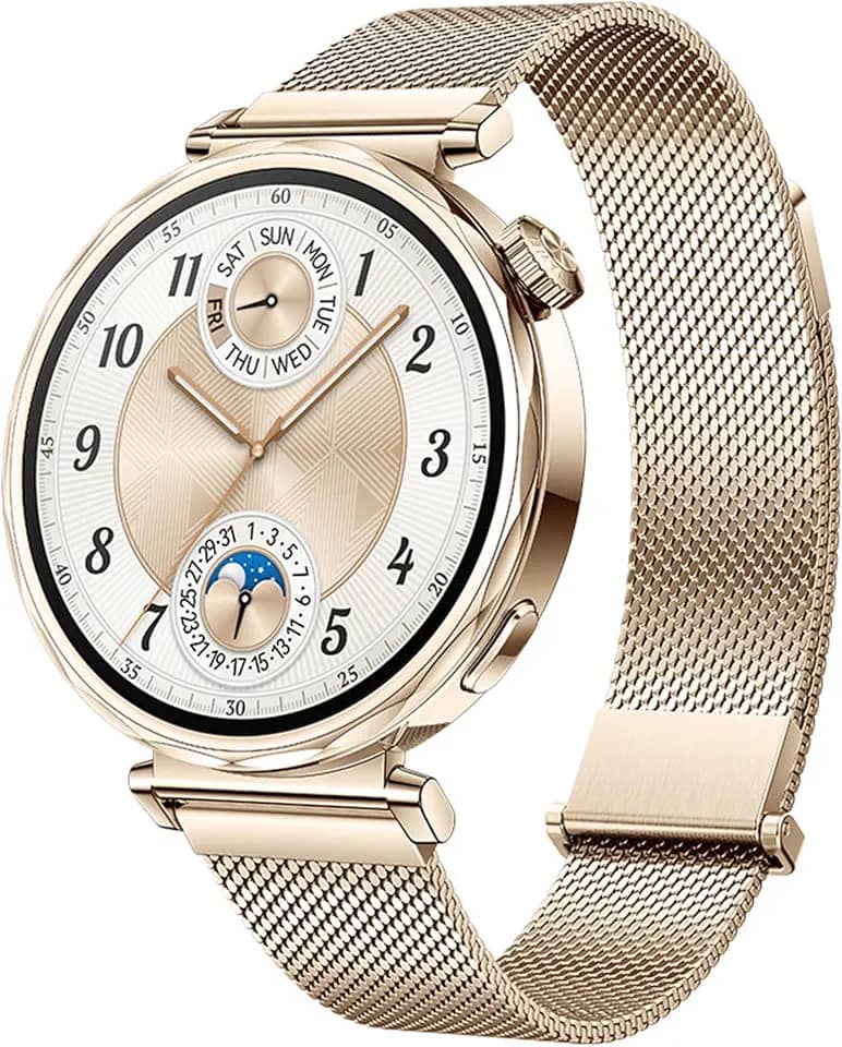 Smartwatch, HUAWEI WATCH GT 5 41mm, Até 7 dias de Bateria, Nova Experiência em Corrida e Ciclismo, Design Inovador, Rastreamento de Saúde Rápido, Compatível com iOS e Android, GPS Integrado, Dourado