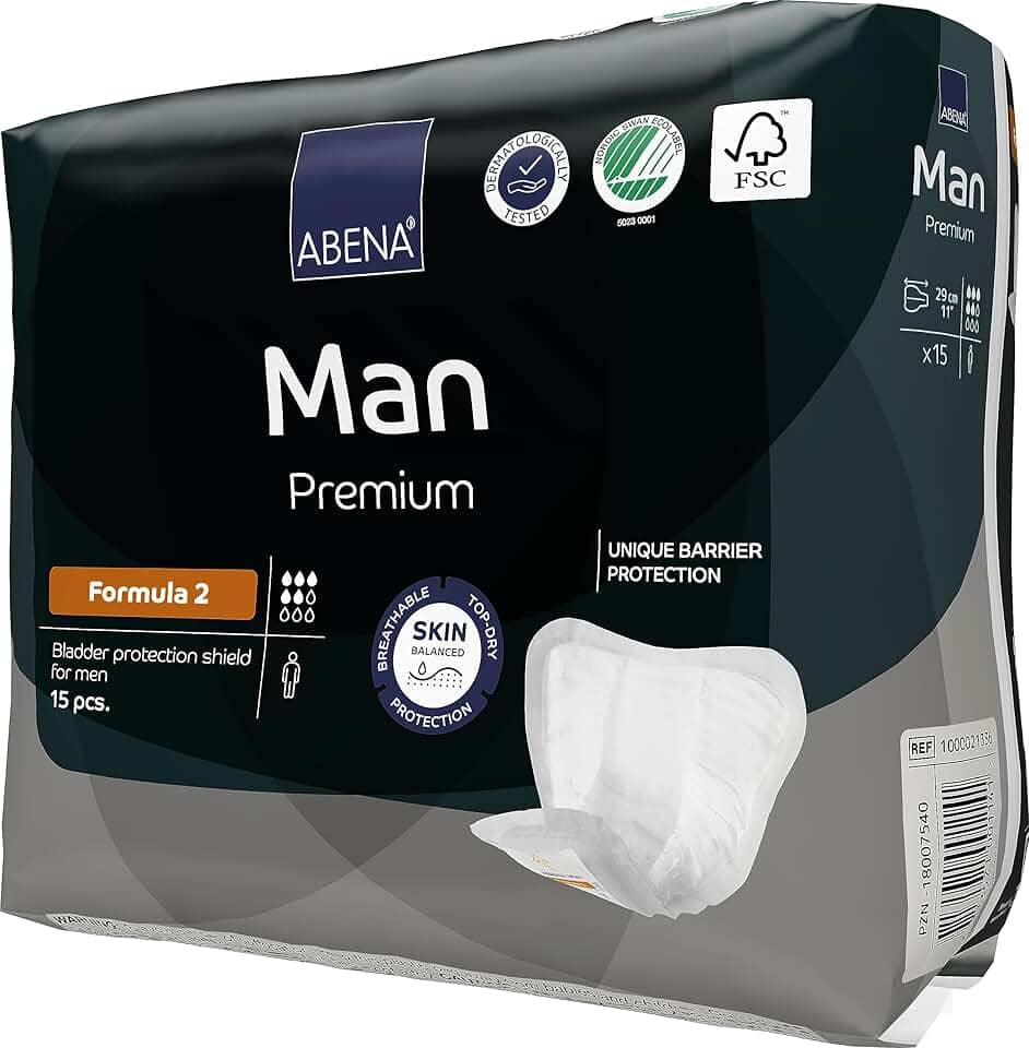 Kit 2 Absorvente Geriátrico Masculino Abena Abri Man Premium