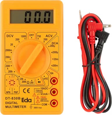 EDA Multímetro Digital 8Pj Amarelo