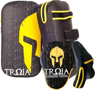 Kit Profight - Aparador De Chute + Manopla Foco