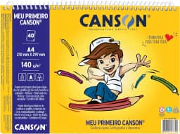 Caderno de desenho Meu Primeiro Canson A4 com 40 folhas Canson