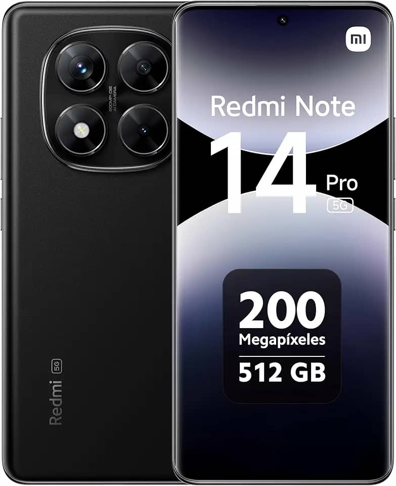 Smartphone Xiaomi Redmi Note 14 Pro 5G Midnight Black (Preto) 12GB RAM 512GB ROM NFC [ 24090RA29G ]