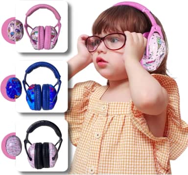 Fone Abafador de Ruídos Autismo Infantil Colorido Abafador de Som e Protetor Auditivo Para Crianças Autistas TEA Auricular - ALVATEC ATC®