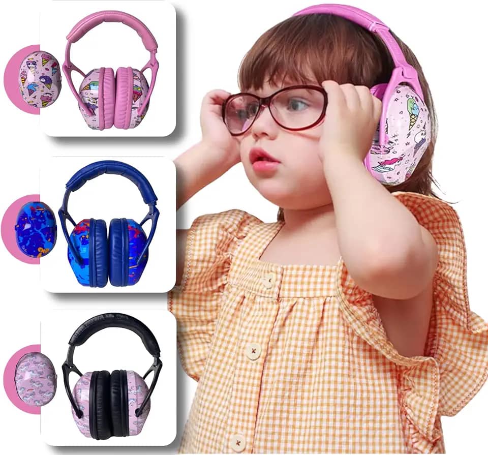 Fone Abafador de Ruídos Autismo Infantil Colorido Abafador de Som e Protetor Auditivo Para Crianças Autistas TEA Auricular - ALVATEC ATC®