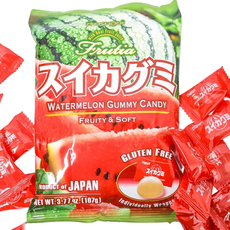 Bala Japonesa Sabor Melancia Importada Do Japão Doce Macio Refrescante Embalagem Prática