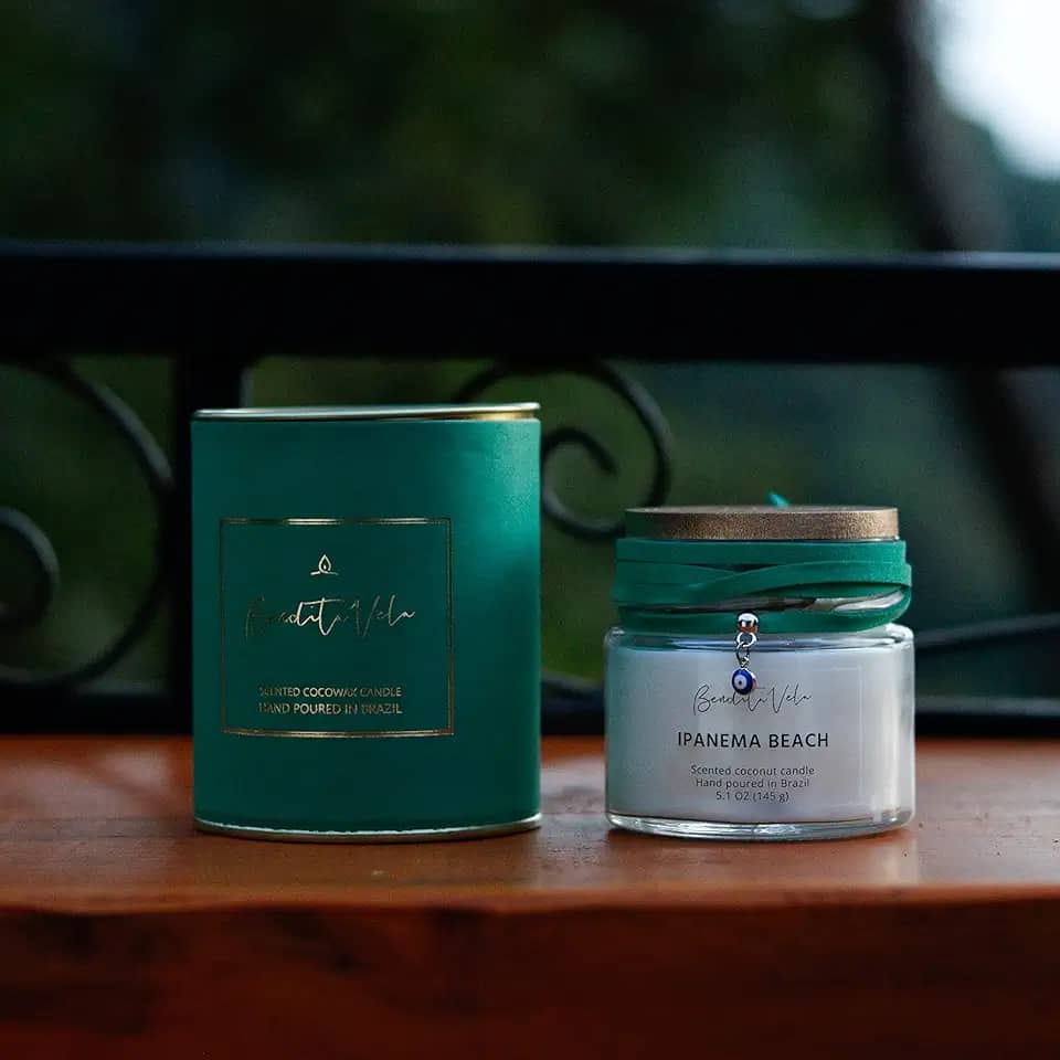 Vela Vegetal Aroma Ipanema Beach praia mar - Bendita Vela - Coleção aromas do Brasil