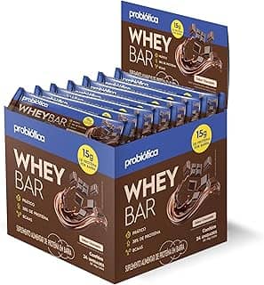 Whey Bar High Protein, Chocolate, Probiótica, 40 G, 24 Unidades