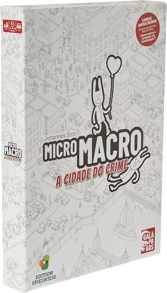 Galápagos, MicroMacro: A Cidade do Crime, Jogo de Tabuleiro para Amigos, 1-4 jogadores, 15-45 minutos por partida