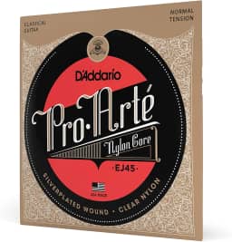 ENCORDOAMENTO DE NYLON PARA VIOLÃO EJ45 PRO-ARTE NORMAL TENSION - D'ADDARIO