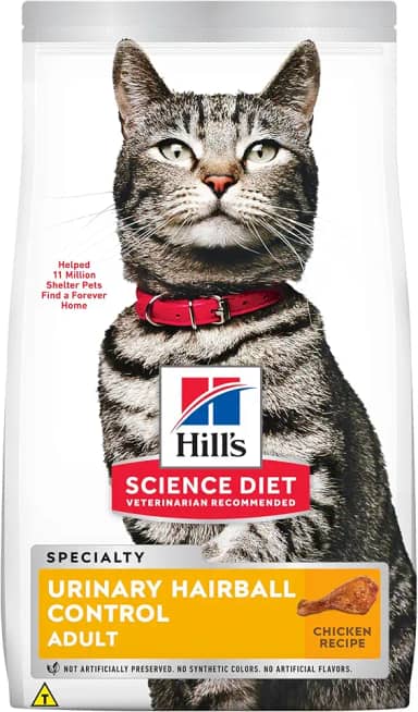 Ração Hill's Science Diet Cuidado Urinário e Controle de Bolas de Pelo para Gatos Adultos Sabor Frango - 1.5kg