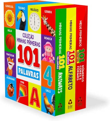 Coleção Minhas Primeiras 101 Palavras - Box com 3 Livrinhos