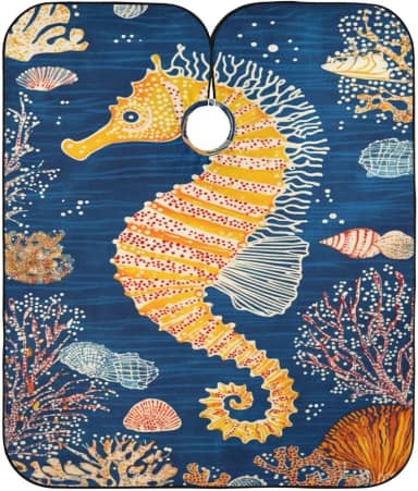 Fantasia Unicórnio Rosa Cosmetologia Capas Gola Elástico Avental Barbeiro