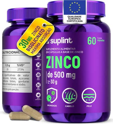 Zinco 30MG | Suporte Nutricional para o Sistema Imunológico, Pele e Bem-Estar Diário | Para Homens e Mulheres | Não Transgênico | Desenvolvido na Holanda | 60 Cápsulas