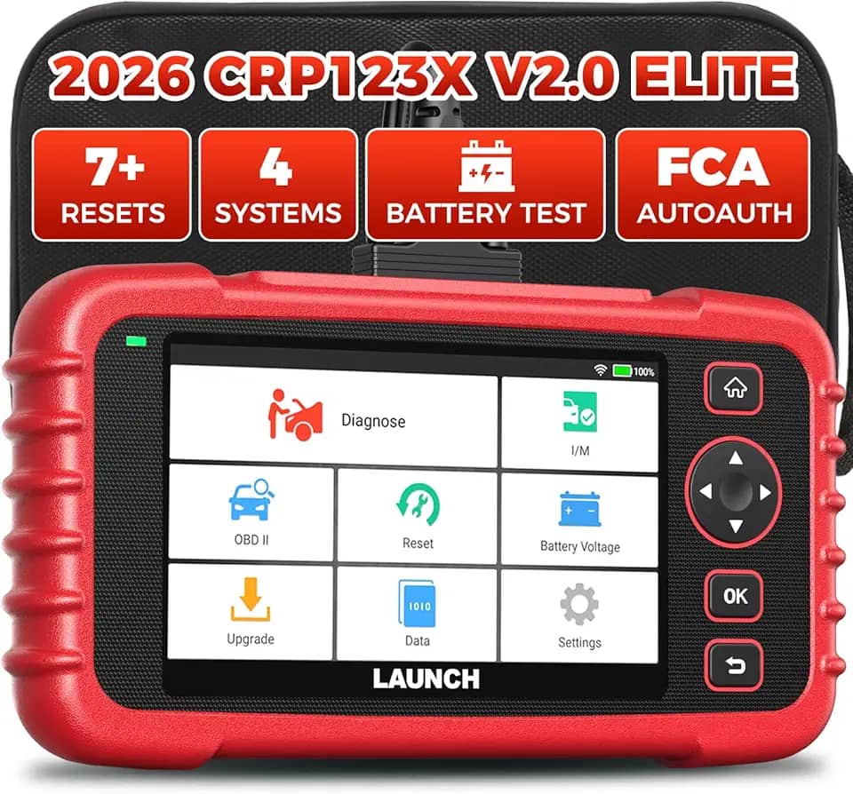 LAUNCH Scanner OBD2 CRP123X V2.0, ferramenta de digitalização de diagnóstico de atualização gratuita vitalícia 2025, leitor de código de motor de verificação de carro com óleo/freio/SAS/BMS/DPF/ABS